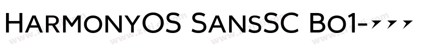 HarmonyOS SansSC Bo1字体转换